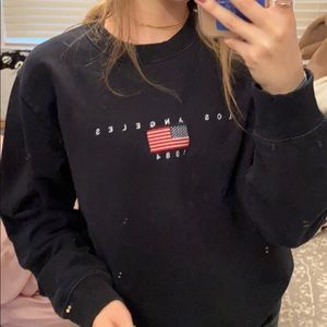 john glat los angles crewneck